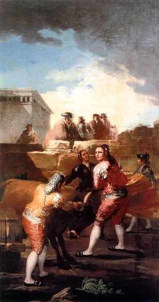 Бой с молодым быком, c.1780