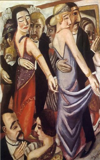 Танцующий бар в Баден-Бадене, 1923 - Макс Бекманн