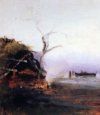 Костер у реки