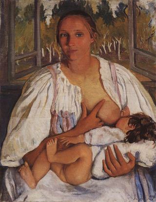 Кормилица с ребенком