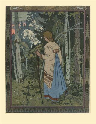 Иллюстрация к сказке «Василиса Прекрасная», 1900 - Иван Билибин