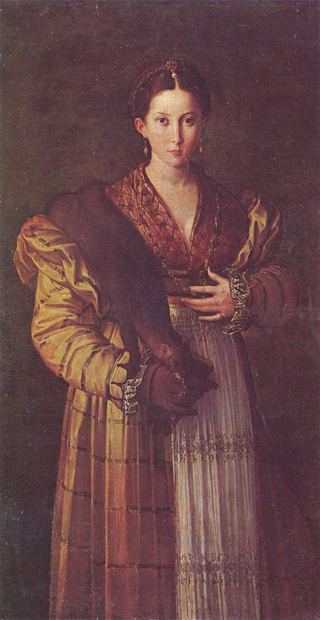 Портрет молодой девушки, 1535 - 1537 - Пармиджанино