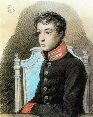 Портрет А. П. Бакунина. 1813. Б.