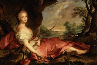 Портрет Марии Аделаиды Французской в ​​образе Дианы, 1745