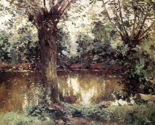 Пейзаж, Берега Йера, c.1875