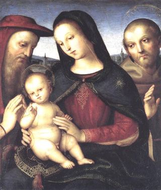 Мадонна с Младенцем и святыми, c.1502 - Рафаэль