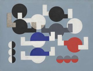 Композиция из кругов и перекрывающихся углов, 1930