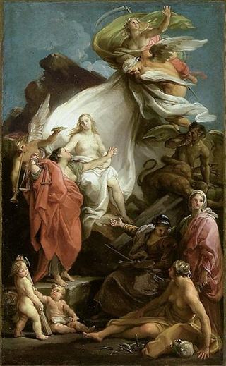 Время, открывающее истину, c.1745 - Помпео Батони