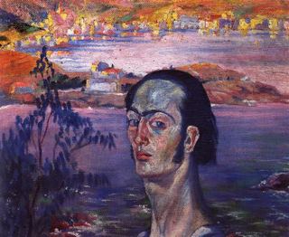 Автопортрет с рафаэлевской шеей, 1921 - 1922