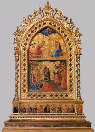 Благовещение и Поклонение волхвов, c.1424 - Фра Анджелико