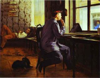 Подготовка к экзамену, 1864 - Илья Репин