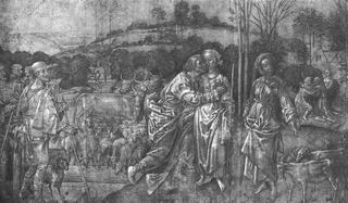 Иаков и Рахель, c.1470 - c.1475 - Хьюго ван дер Гус