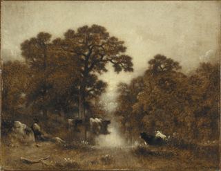 Коровы на сборе воды