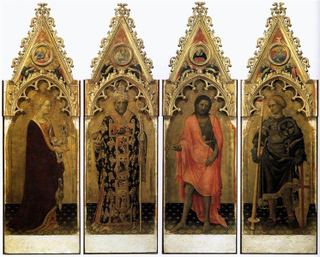 Два святых из полиптиха Кваратези: Св. Мария Магдалина и Св. Николай, 1425