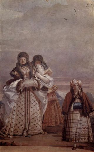 Зимняя прогулка из зала готического павильона в Форестерии, 1757