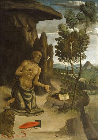 Святой Иероним в пустыне, 1480