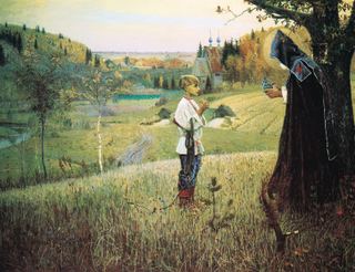 Видение юного Варфоломея, 1890 - Михаил Нестеров
