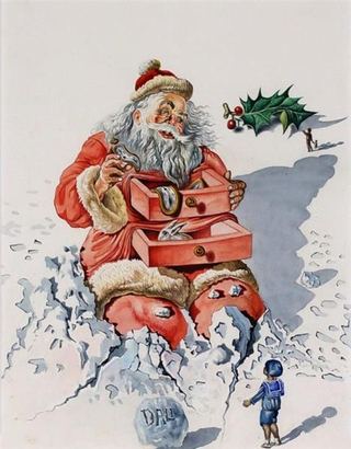 Санта с ящиками, 1948