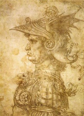 Профиль воина в шлеме, c.1472