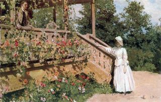 Настурции, 1888 - Константин Коровин