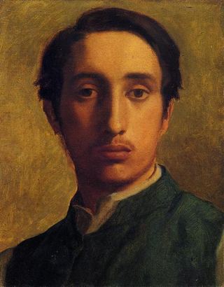 Дега в зеленой куртке, 1855 - 1856