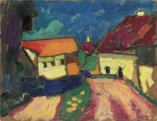 Пейзажный этюд - Дорфштрассе, 1908