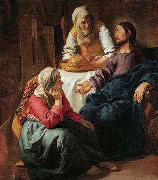 Христос в доме Марфы и Марии, 1654 - Иоганн Вермеер