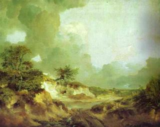 Пейзаж с песочницей, c.1746 - c.1747