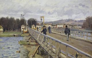 Пешеходный мост в Аржантее, 1872