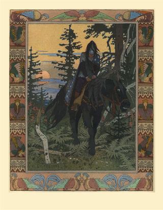 Иллюстрация к сказке «Василиса Прекрасная», 1900 - Иван Билибин