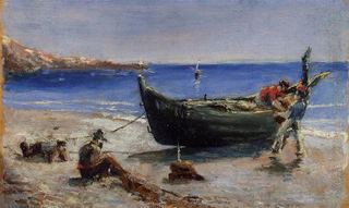 Рыбацкая лодка, 1880