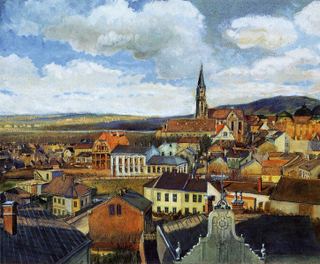 Вид из класса рисования, Клостернойбург, c.1905