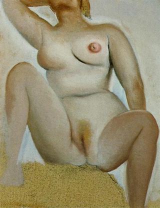 Сидящая обнаженная женщина, c.1960