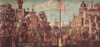 Встреча Этериуса и Урсулы и отъезд паломников, 1498
