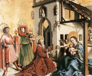 Поклонение волхвов, c.1444 - Конрад Витц