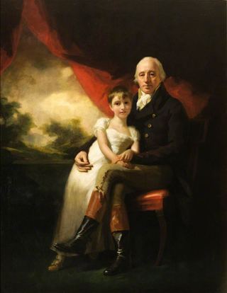Джон Стирлинг из Киппендави (1742–1816) и его младшая дочь Жан Вильгельмина (1804–1859)