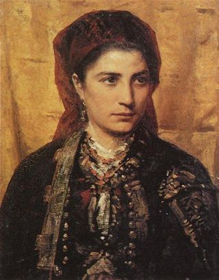 Черногорская девушка, 1874 - Василий Поленов
