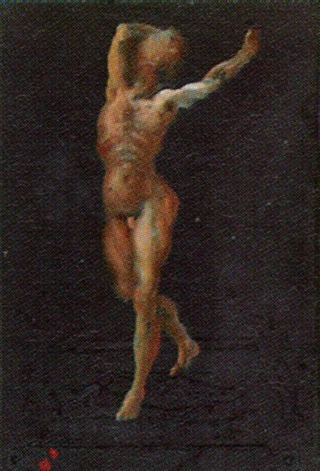 Без названия (Обнаженный мужчина в пейзаже), 1948