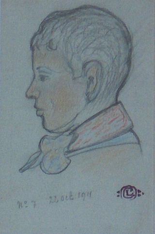 Профиль мальчика, 1911