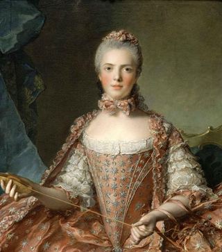 Мадам Аделяде Франс завязывает узлы, 1756 - Жан-Марк Наттье