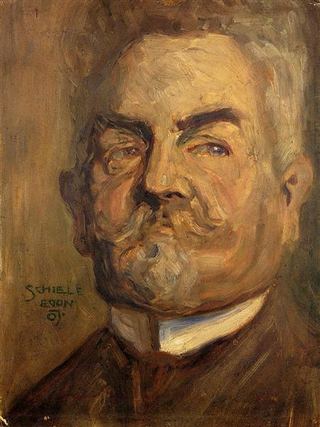 Портрет Леопольда Цихачека (Голова бородатого мужчины I), 1907