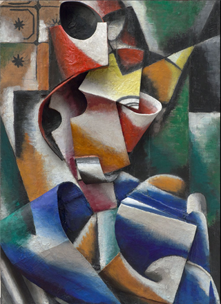 Женский портрет (пластический рисунок), 1915 - Любовь Попова