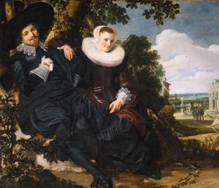 Брачный портрет Исаака Массы и Беатрикс ван дер Лаен, 1622 - Франс Хальс