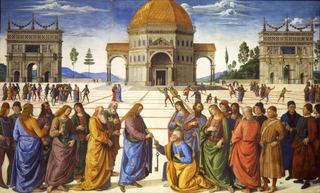 Христос вручает ключи святому Петру, 1481 - 1482
