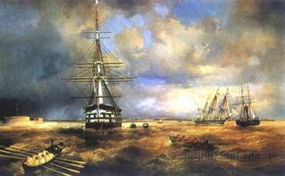 Дороги в Кронштадте, 1840