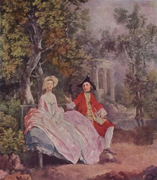 Разговор в парке, 1745