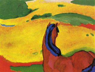 Лошадь в пейзаже, 1910