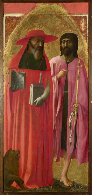 Св. Иероним и Св. Иоанн Креститель, 1426 - 1428