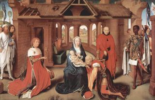 Поклонение волхвов, центральная панель Триптиха Поклонение волхвов, c.1470 - 1472