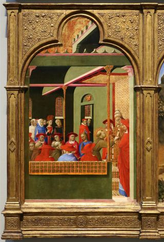 Полиптих Сансеполькро (фрагмент), c.1437 - c.1444 - Иль Сассетта (Стефано ди Джованни)